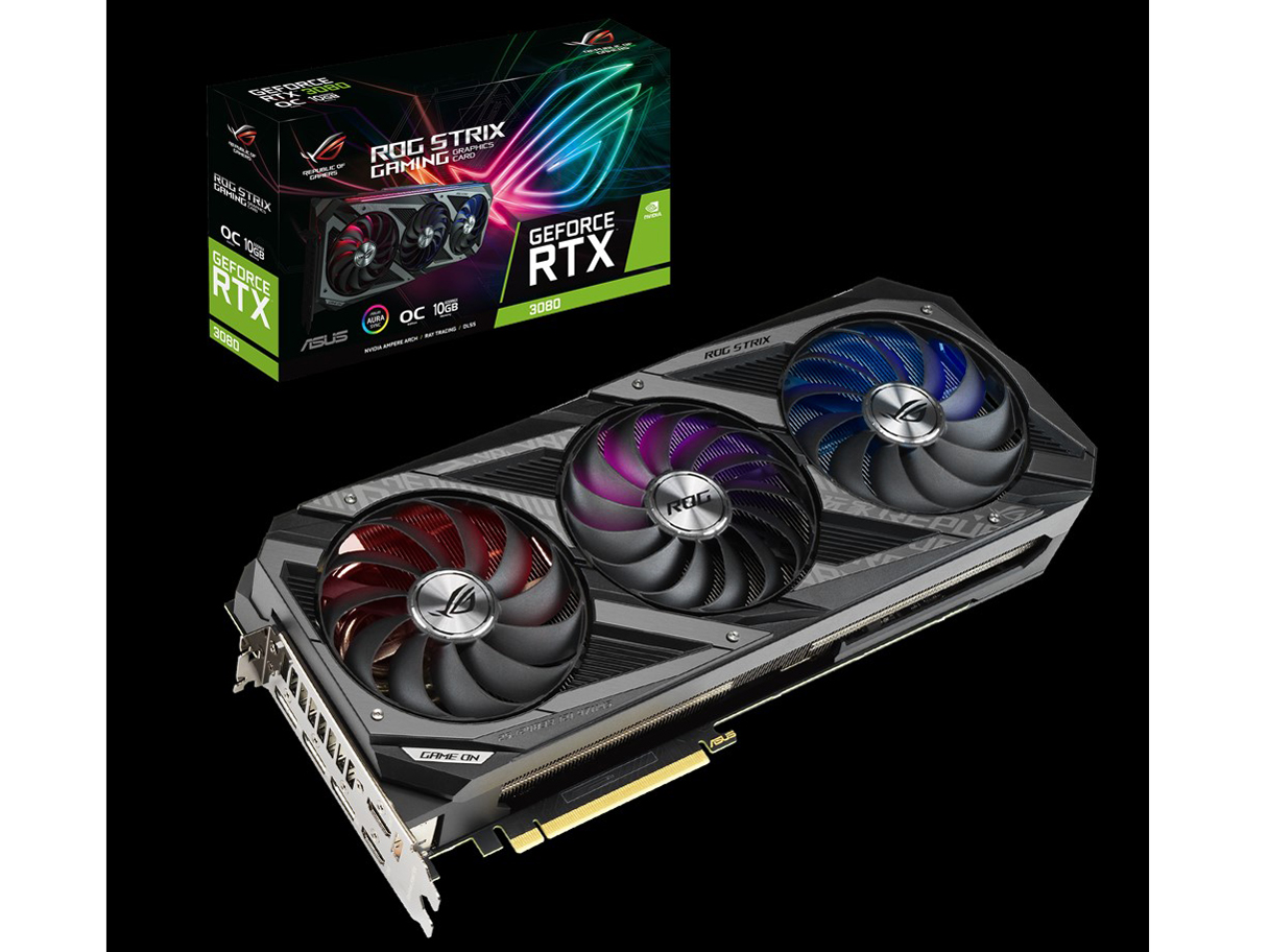 ROG-STRIX-RTX3080-O10G-GAMING [PCIExp 10GB] �̐��i�摜