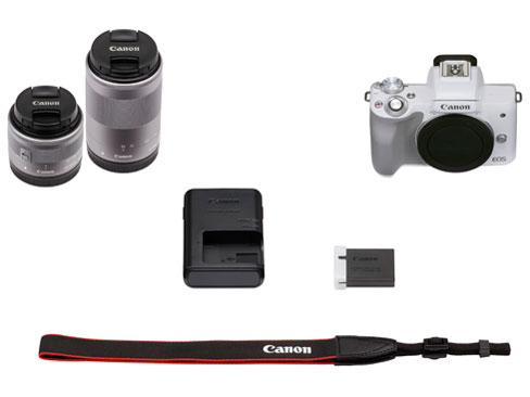 EOS Kiss M2 �_�u���Y�[���L�b�g [�z���C�g]