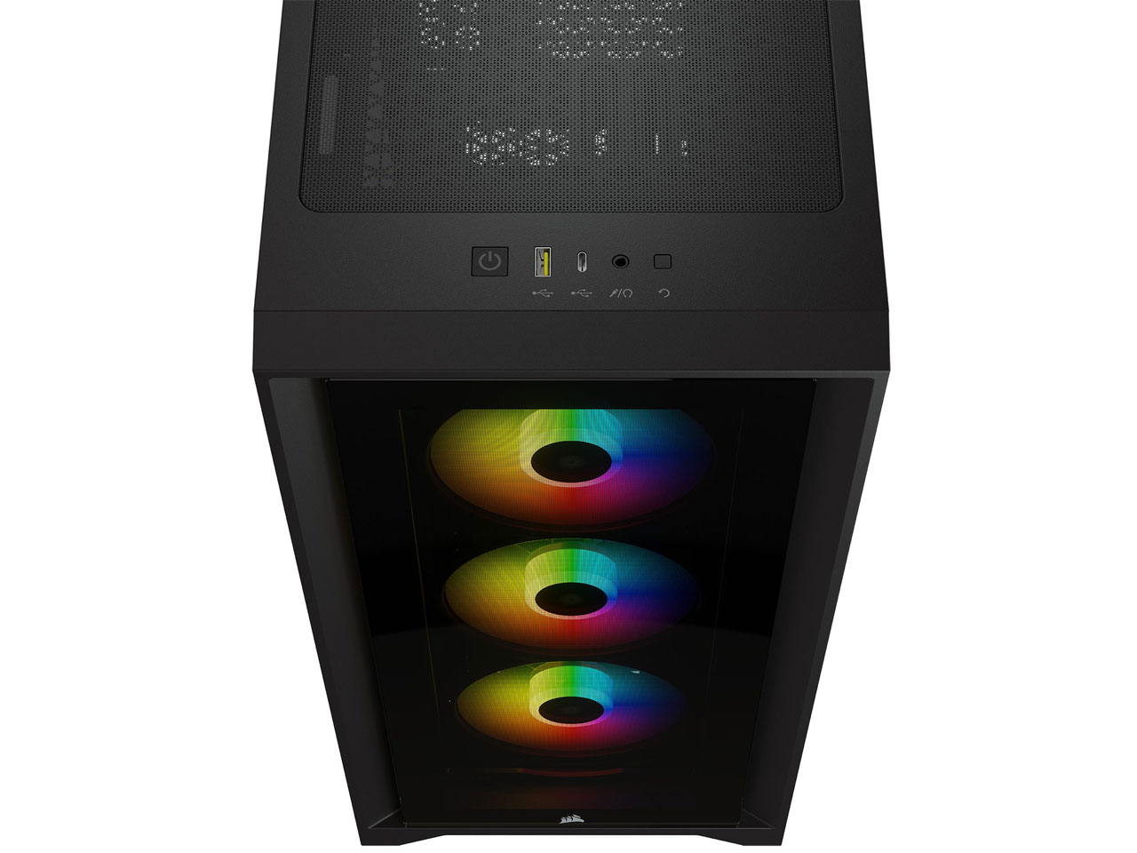 iCUE 4000X RGB Tempered Glass CC-9011204-WW [�u���b�N]