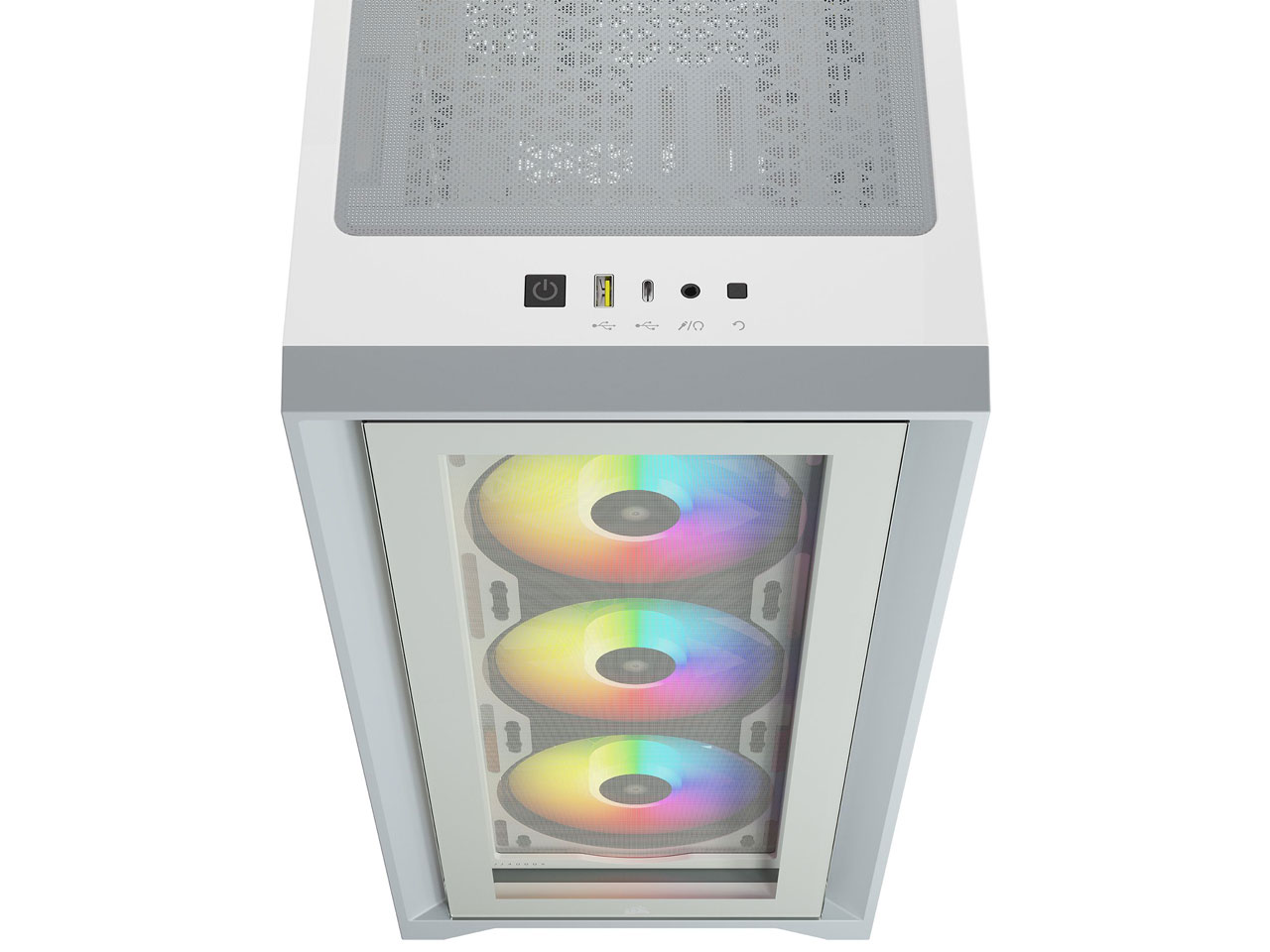 iCUE 4000X RGB Tempered Glass CC-9011205-WW [�z���C�g]