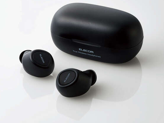 ELECOM ワイヤレスイヤフォン ブラック 充電ケース付き ELECOM ワイヤレスイヤホン ブラック 充電ケース付き エレコム