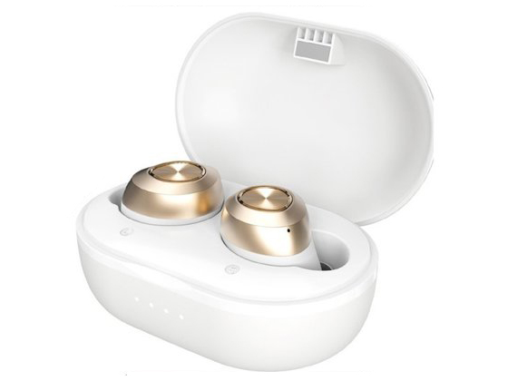 n|a D45 True Wireless Stereo Earphones ���i.com���胂�f�� [�z���C�g/�V�����p���S�[���h] �̐��i�摜