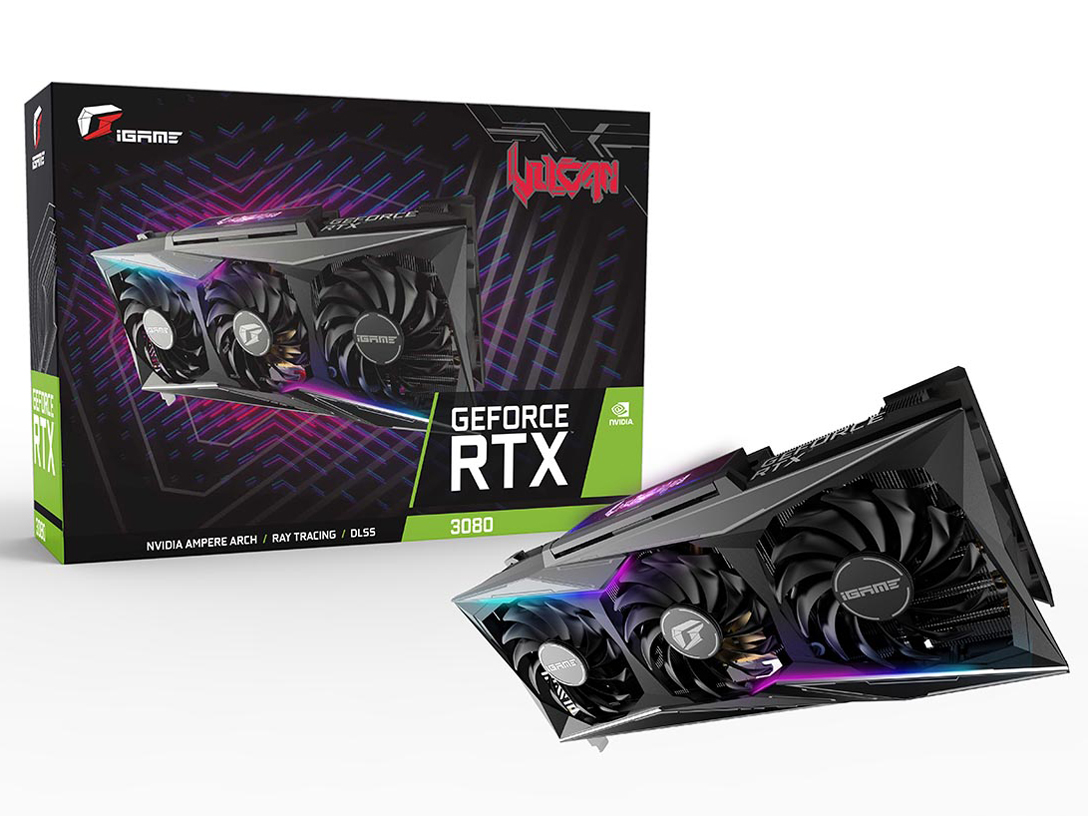 iGame GeForce RTX 3080 Vulcan OC 10G [PCIExp 10GB] �̐��i�摜