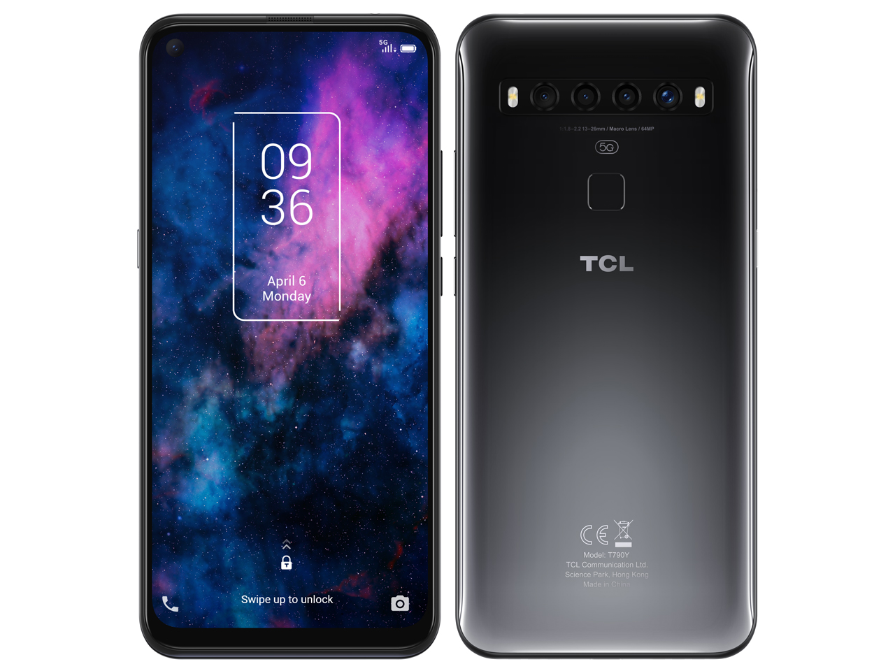 TCL 10 5G SIM�t���[ [Mercury Gray] �̐��i�摜