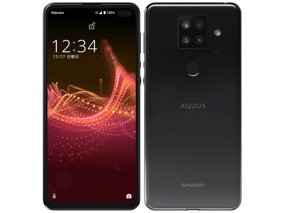 AQUOS sense4 plus �y�V���o�C�� [�u���b�N] �̐��i�摜