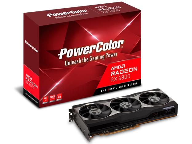 PowerColor Radeon RX 6800 AXRX 6800 16GBD6-M2DHC [PCIExp 16GB] �̐��i�摜