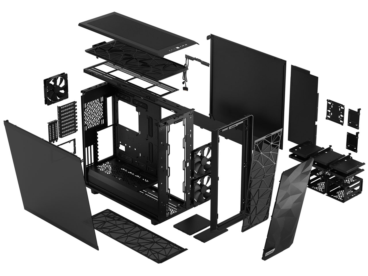 Meshify 2 XL TG FD-C-MES2X-01 [�u���b�N/�_�[�N]