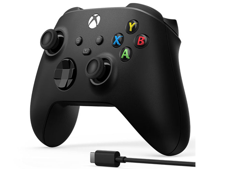 Xbox ���C�����X �R���g���[���[ + USB-C �P�[�u�� 1V8-00005 [�J�[�{�� �u���b�N]