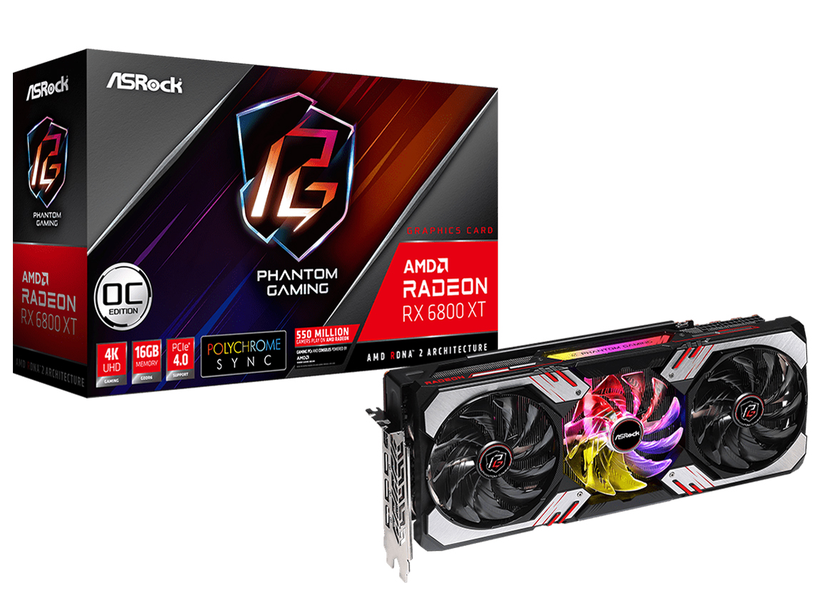 Radeon RX 6800 XT Phantom Gaming D 16G OC [PCIExp 16GB] �̐��i�摜