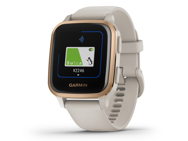 GARMIN - GARMIN スマートウォッチ VENU SQ MUSIC LIGHT SAN… ガーミン Venu Sq Music 010-02426-71 [Light Sand/Rose Gold
