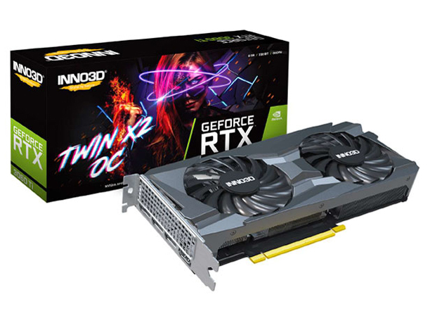 GeForce RTX 3060 TI TWIN X2 OC N306T2-08D6X-1190VA32D [PCIExp 8GB] �̐��i�摜