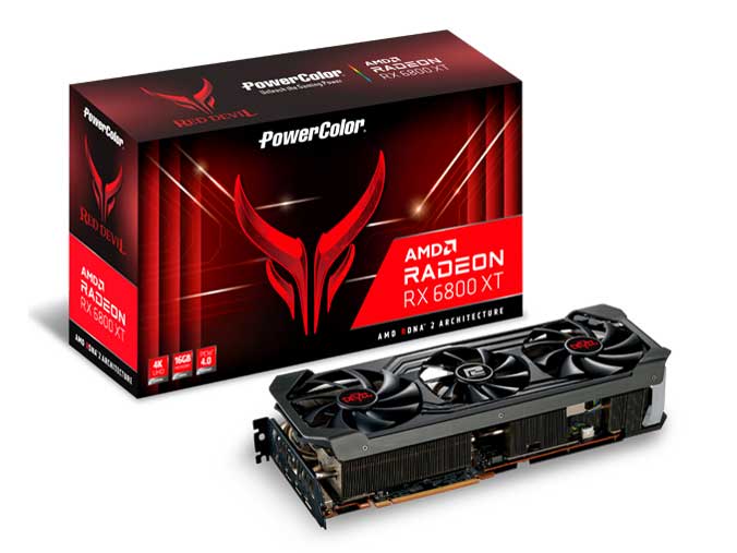 PowerColor Red Devil AMD Radeon RX 6800XT 16GB GDDR6 AXRX 6800XT 16GBD6-3DHE/OC [PCIExp 16GB] �̐��i�摜