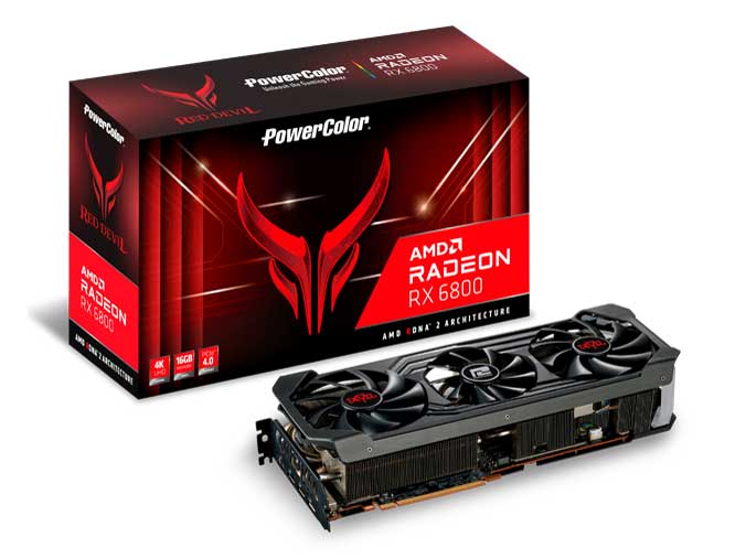 PowerColor Red Devil AMD Radeon RX 6800 16GB GDDR6 AXRX 6800 16GBD6-3DHE/OC [PCIExp 16GB] �̐��i�摜