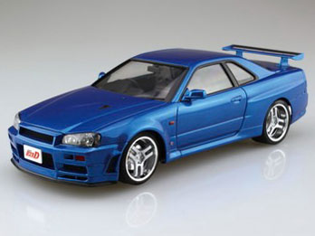 1/24 ������D No.9 ����D�� BNR34 �X�J�C���C��GT-R �̐��i�摜