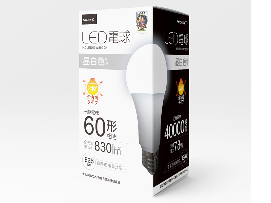 HDLED60W5000K [�����F] �̐��i�摜