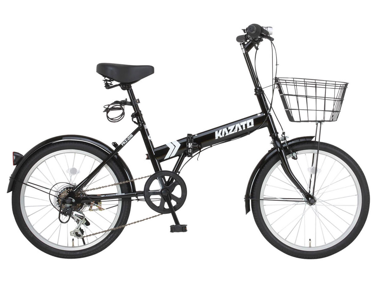 折りたたみ自転車 KAZATO FKZ-206 OTOMO KAZATO FKZ-206 [ブラック] 価格比較 - 価格.com