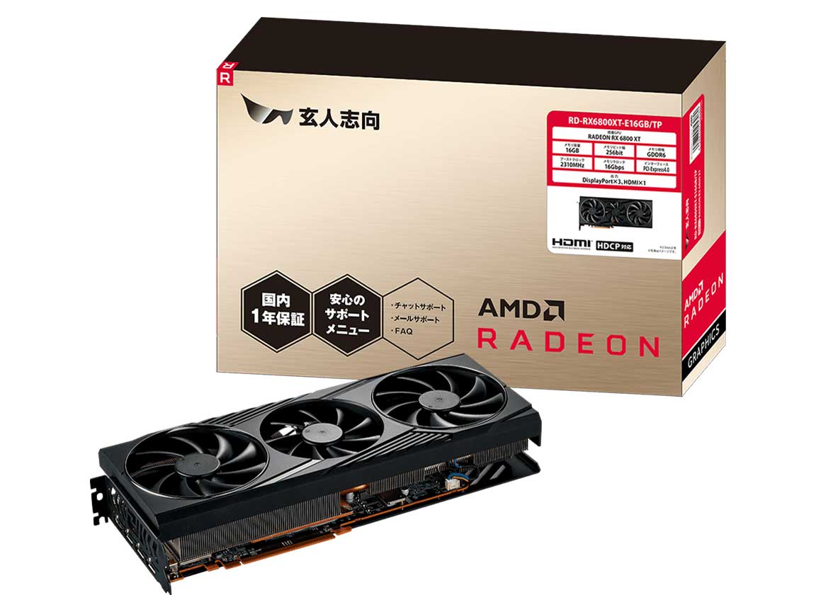 RD-RX6800XT-E16GB/TP [PCIExp 16GB] �̐��i�摜