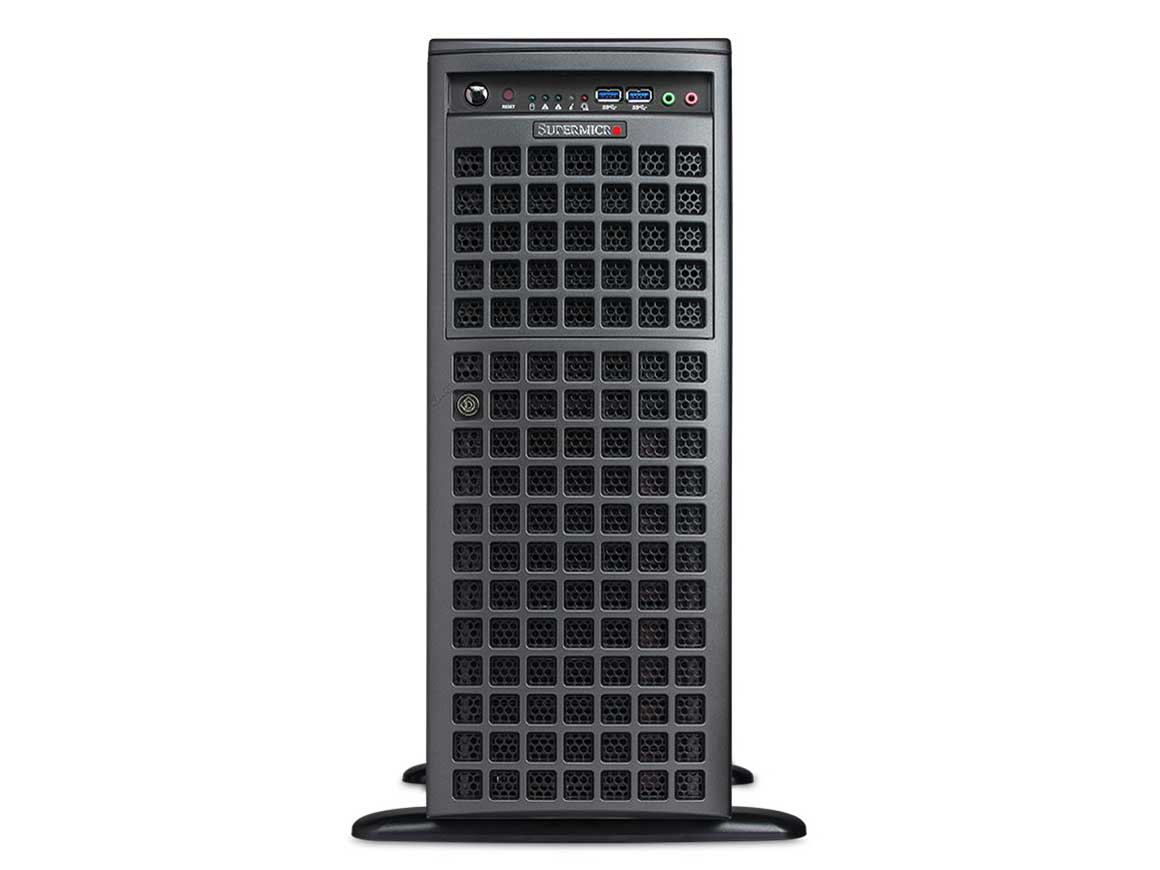 DEEP-7049GP-XeS4-XAQX Xeon Silver 4210R×2/96GB������/1TB SSD/Quadro P400(�f���o�͗p)/RTX 3090×4(��SLI�\��)/Ubuntu 18.04.5 LTS �̐��i�摜