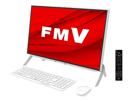 FMV ESPRIMO FH�V���[�Y WF1/E3 KC_WF1E3_A066 TV�@�\�E32GB�������ESSD 256GB+HDD 2TB�EBlu-ray���ڃ��f�� [�z���C�g] �̐��i�摜