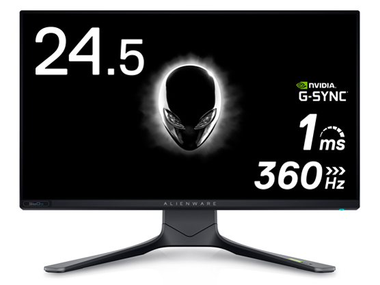 数量限定！在庫処分セール 売り切れ御免 Dell ダークサイドオブザムーン [24.5インチ AW2521HF ALIENWARE ディスプレイ・モニター本体
