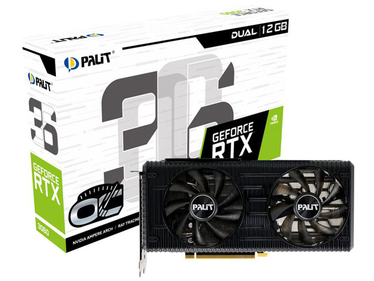 NE63060T19K9-190AD (GeForce RTX 3060 Dual OC 12GB) [PCIExp 12GB] �h�X�p��Web���胂�f�� �̐��i�摜