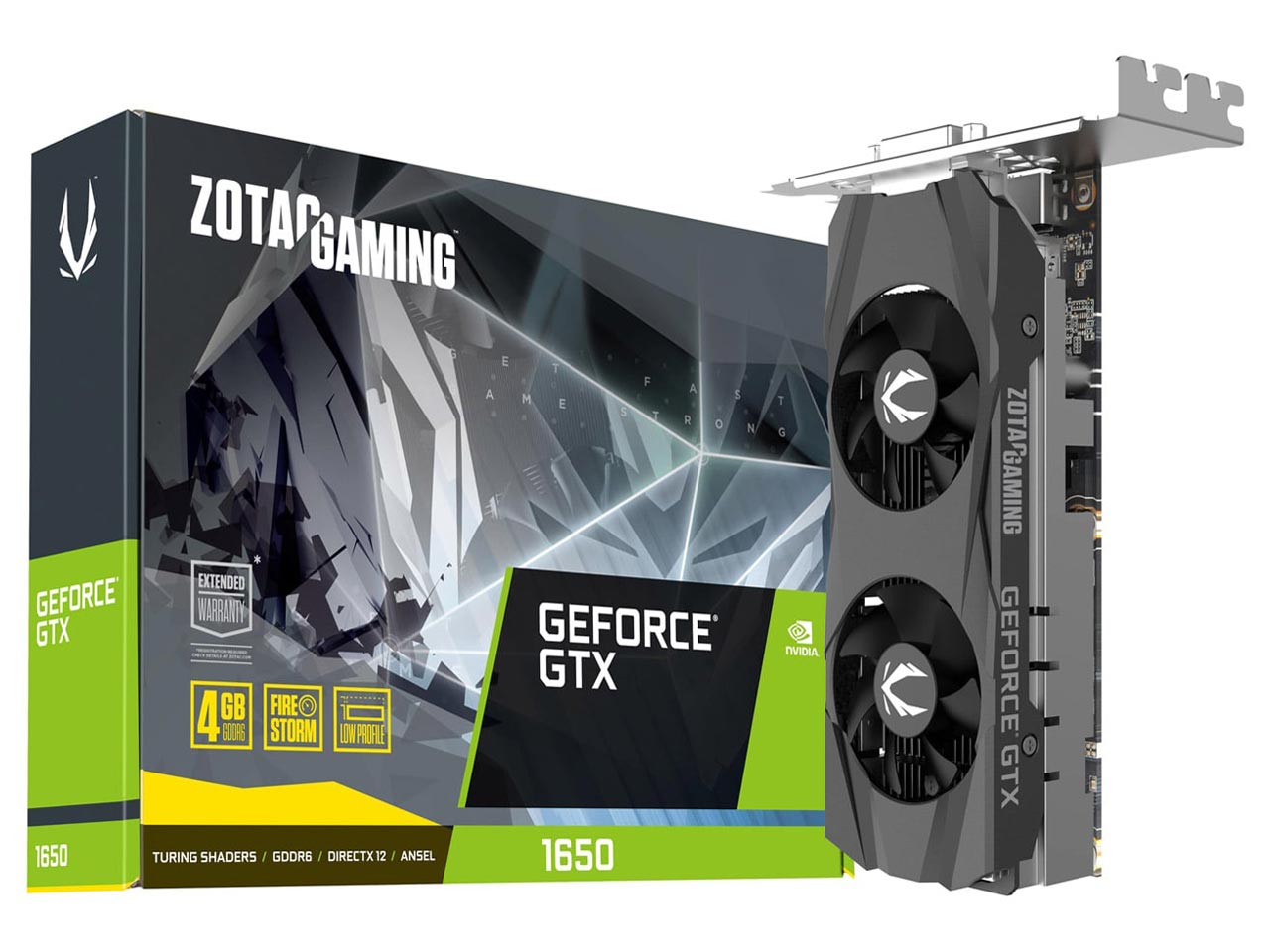ZOTAC GAMING GeForce GTX 1650 Low Profile GDDR6 ZT-T16520H-10L [PCIExp 4GB] �̐��i�摜
