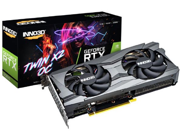 GeForce RTX 3060 TWIN X2 OC N30602-12D6X-11902120 [PCIExp 12GB] �̐��i�摜
