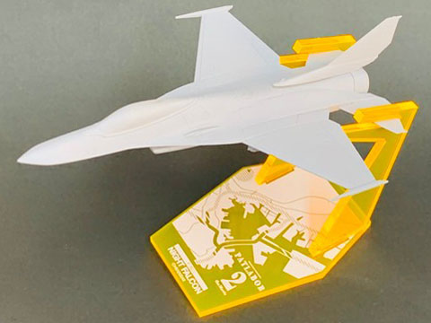 �@���x�@�p�g���C�o�[2 the Movie 1/144 U.S.AIR FORCE F-16�� �i�C�g�E�t�@���R�� ����ŃA�N�����X�^���h�t�� �N���A�I�����W �̐��i�摜