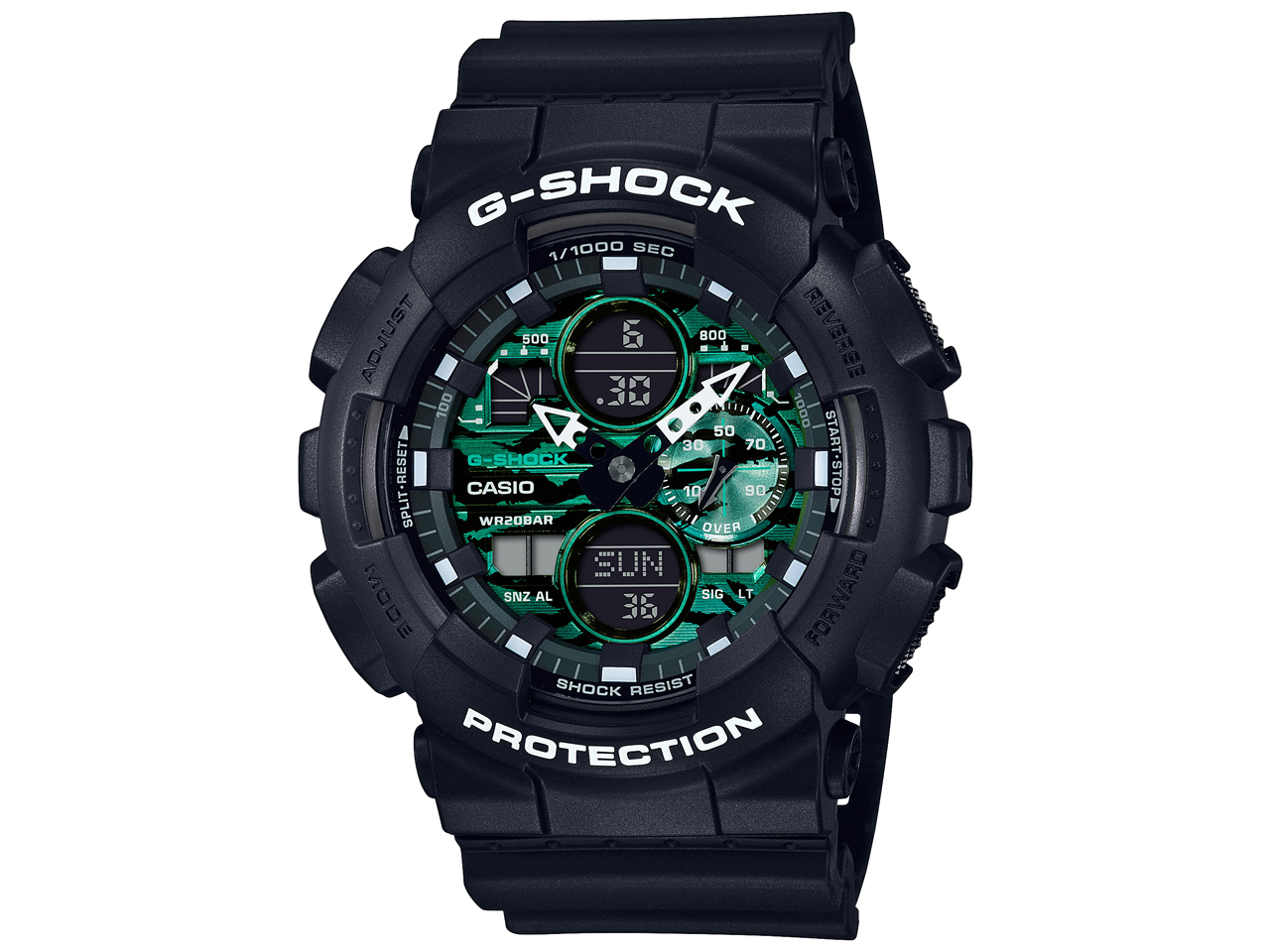 G-SHOCK Black and Green Series GA-140MG-1AJF �̐��i�摜