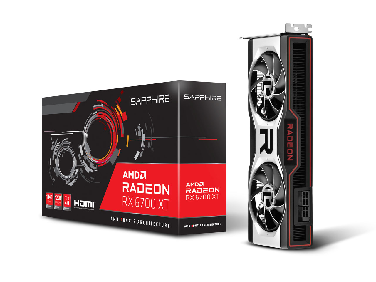SAPPHIRE RADEON RX 6700 XT 12G GDDR6 [PCIExp 12GB] �̐��i�摜