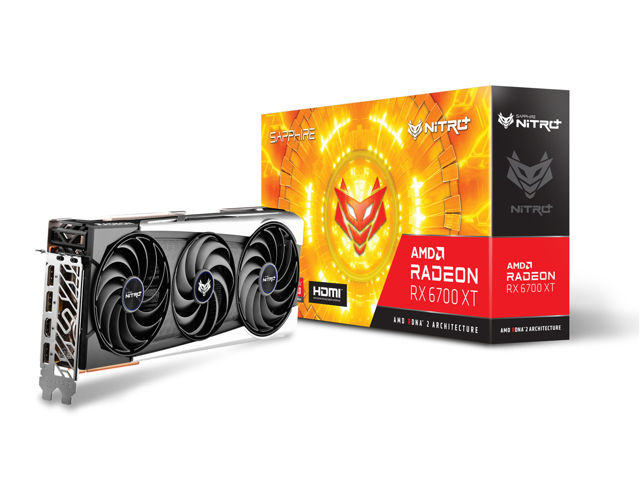 SAPPHIRE NITRO+ Radeon RX 6700 XT OC 12G GDDR6 [PCIExp 12GB] �̐��i�摜