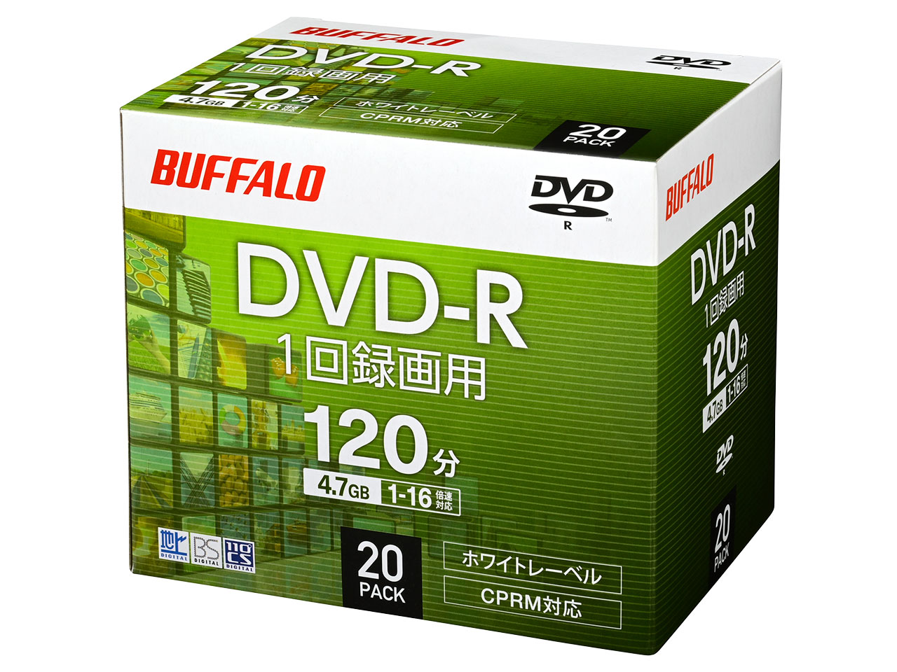 RO-DR47V-020CW/N [DVD-R 16�{�� 20���g] �̐��i�摜