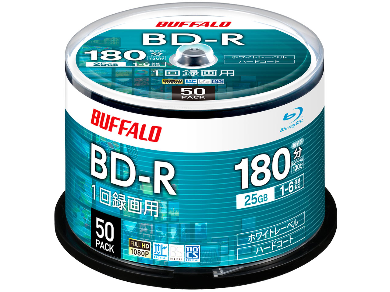 RO-BR25V-050PW/N [BD-R 6�{�� 50���g] �̐��i�摜