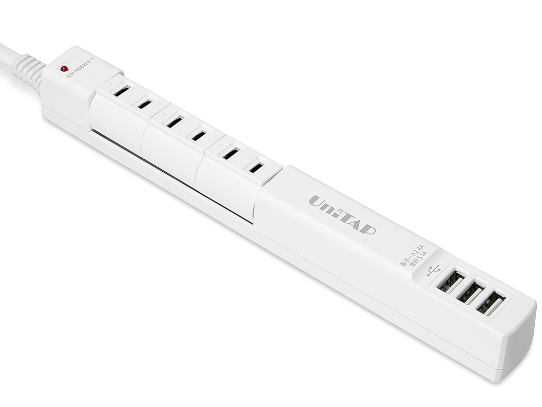 Unitap PPS-UTAP6BWH [�z���C�g] �̐��i�摜