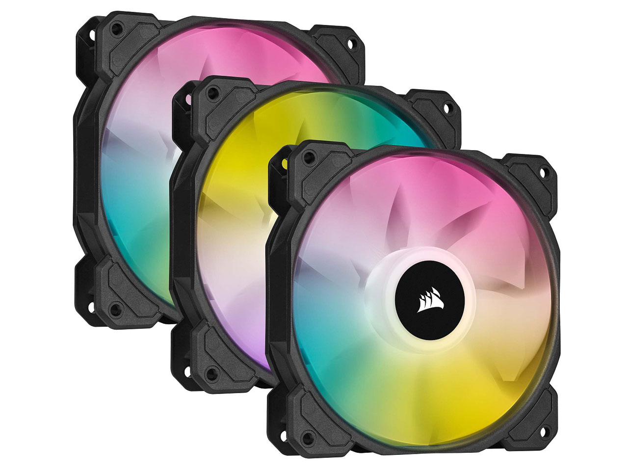 iCUE SP120 RGB ELITE with iCUE Lighting Node CORE Triple Pack CO-9050109-WW �̐��i�摜
