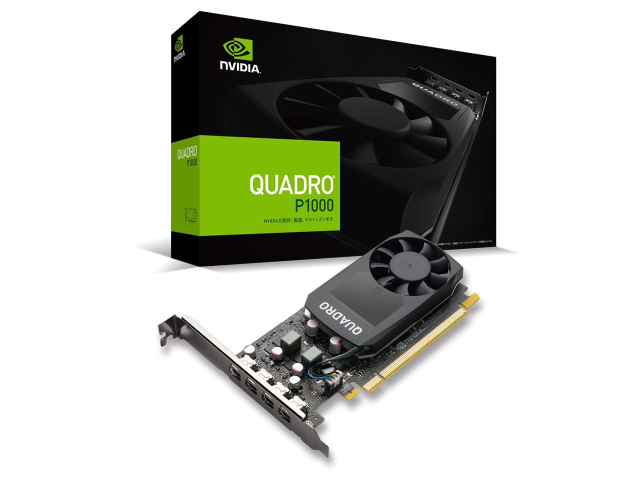 NVIDIA Quadro P1000 EQP1000-4GER2H [PCIExp 4GB] �̐��i�摜