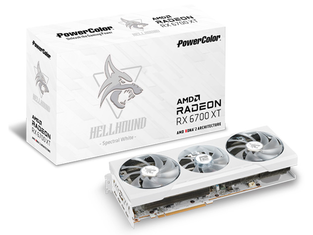 PowerColor PowerColor Hellhound Spectral White AMD Radeon RX 6700XT 12GB  GDDR6 AXRX 6700XT 12GBD6-3DHLV2 [PCIExp 12GB] 価格比較 - 価格.com