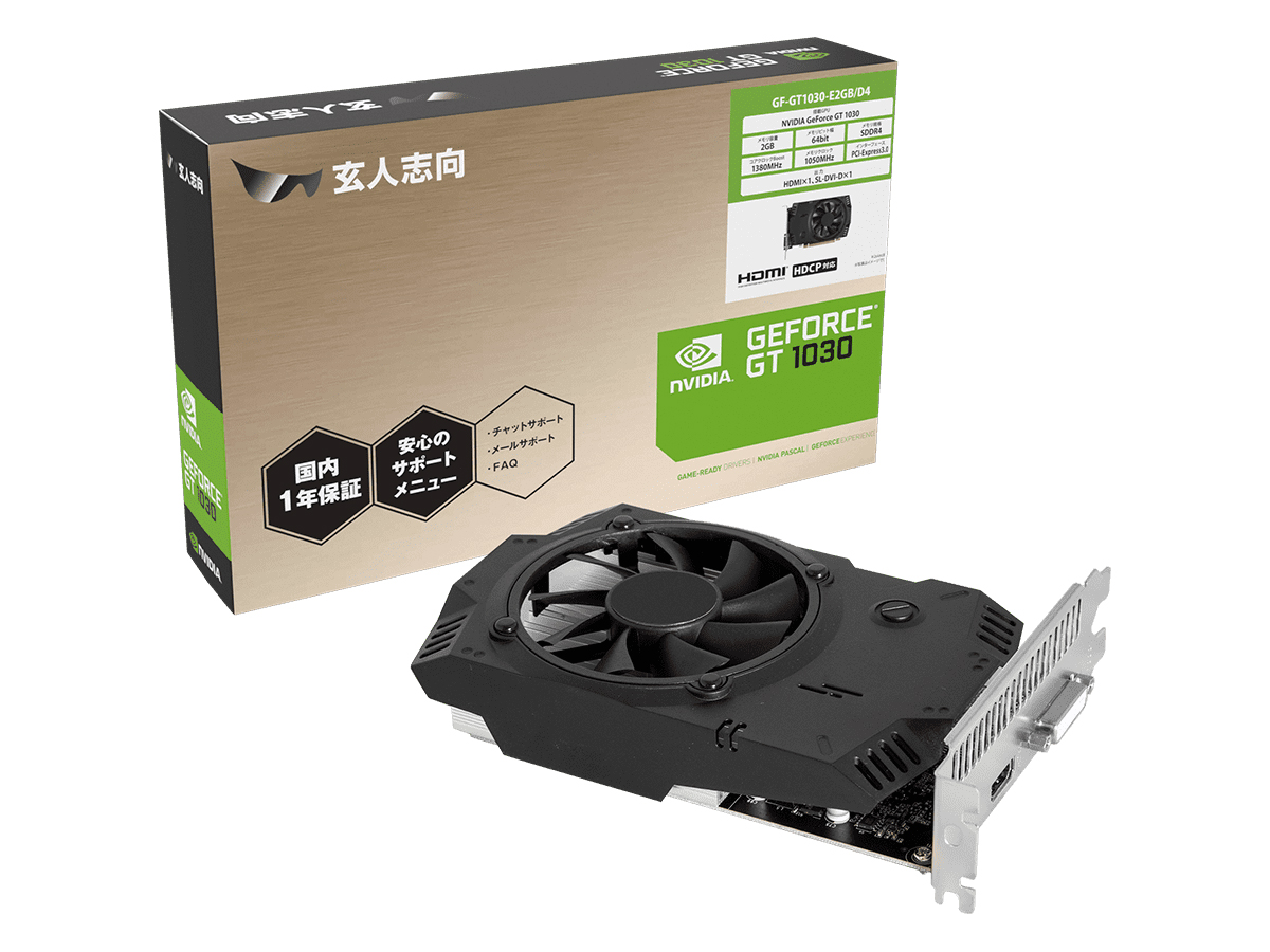 GF-GT1030-E2GB/D4 [PCIExp 2GB] �̐��i�摜