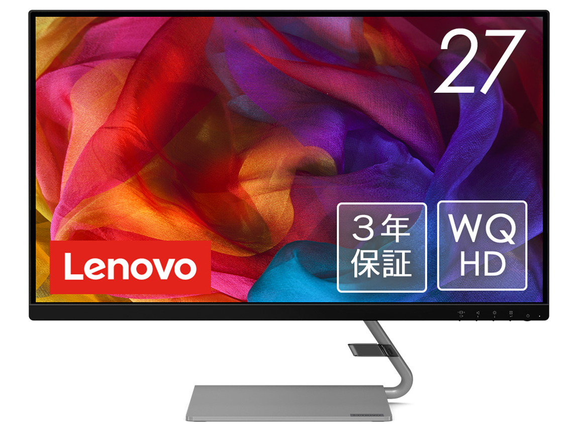 Lenovo Q27q-1L 66C1GAC3JP [27�C���` �O���[] �̐��i�摜