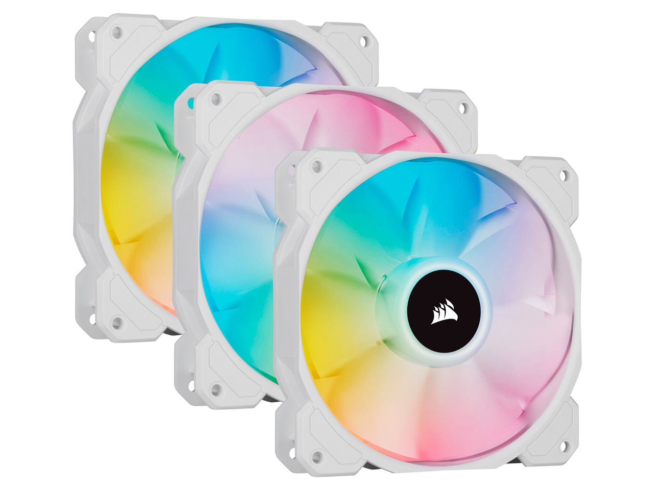 iCUE SP120 RGB ELITE with iCUE Lighting Node CORE Triple Pack CO-9050137-WW [�z���C�g] �̐��i�摜
