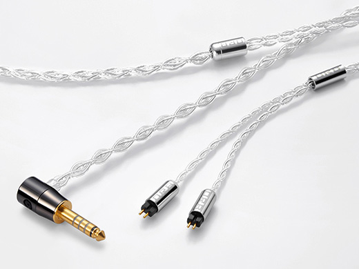 Celestial force C4 Custom IEM 2pin 4.4��L 4.4mm�o�����X(5��)��2�s�� [1.2m] �̐��i�摜