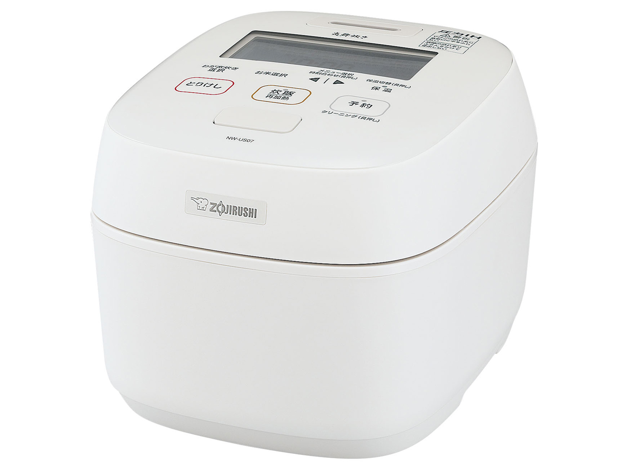 （値下げ不可）【象印】【炎舞炊き】炊飯器 NW-US07-WZ 象印 炎舞炊き NW-US07-WZ [絹白] 価格比較 - 価格.com