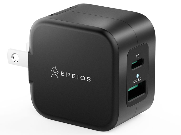 EPEIOS PD 20W Wall Charger BK [�u���b�N] �̐��i�摜