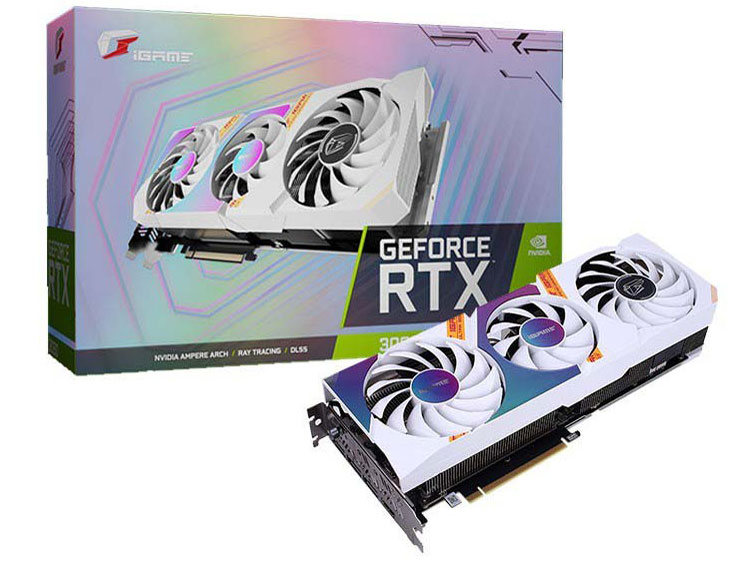 iGame RTX 3060 Ultra W OC 12G L [PCIExp 12GB] �̐��i�摜