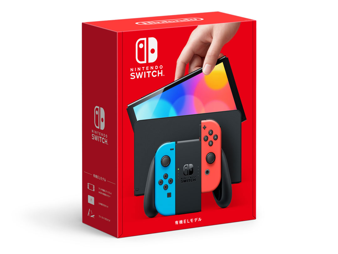 価格.com - Nintendo Switch (有機ELモデル) HEG-S-KABAA [ネオンブルー・ネオンレッド] の製品画像