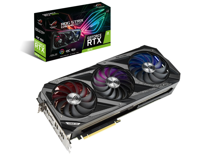ROG-STRIX-RTX3070-O8G-V2-GAMING [PCIExp 8GB] �̐��i�摜