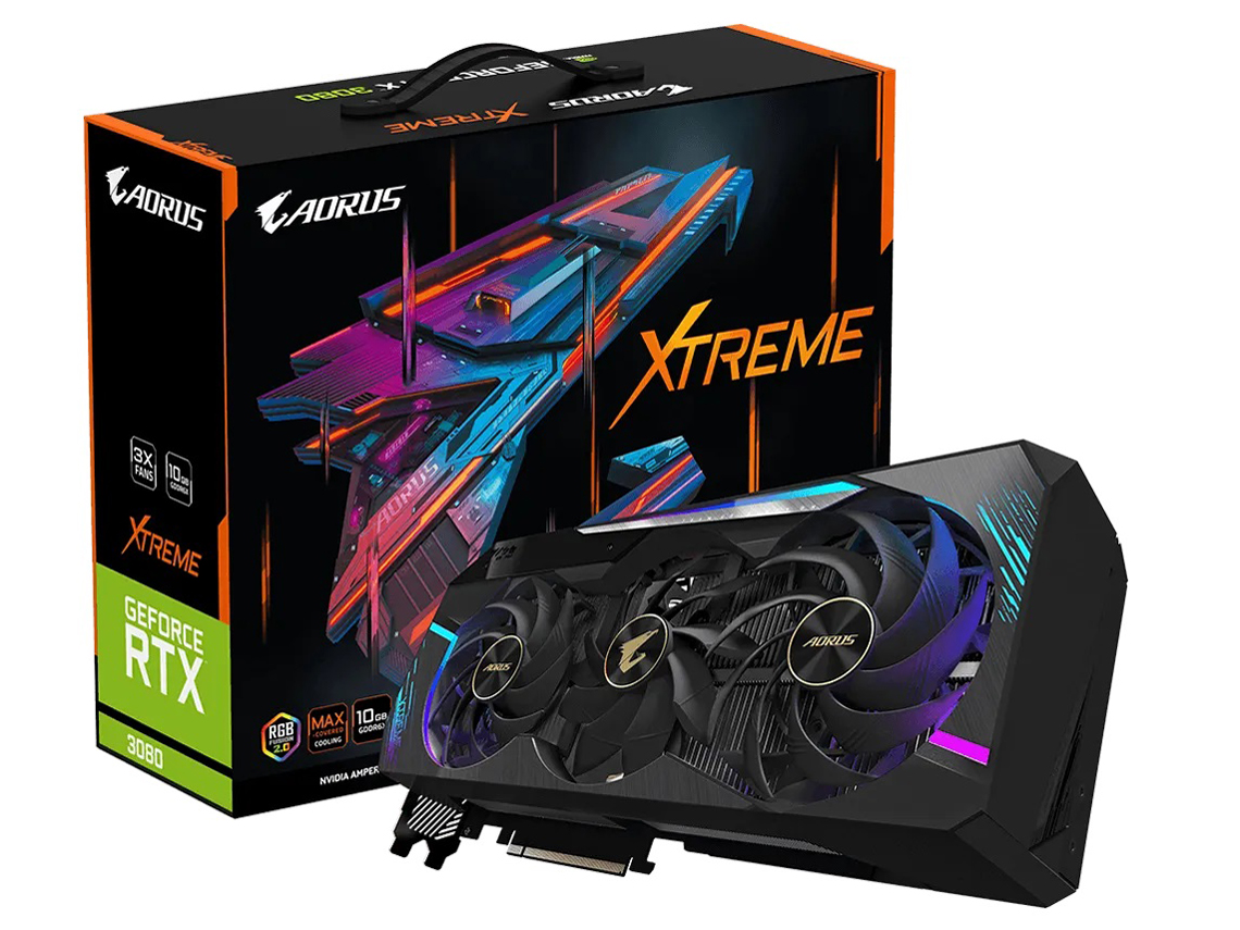 AORUS GV-N3080AORUS X-10GD Rev2.0 [PCIExp 10GB] �̐��i�摜