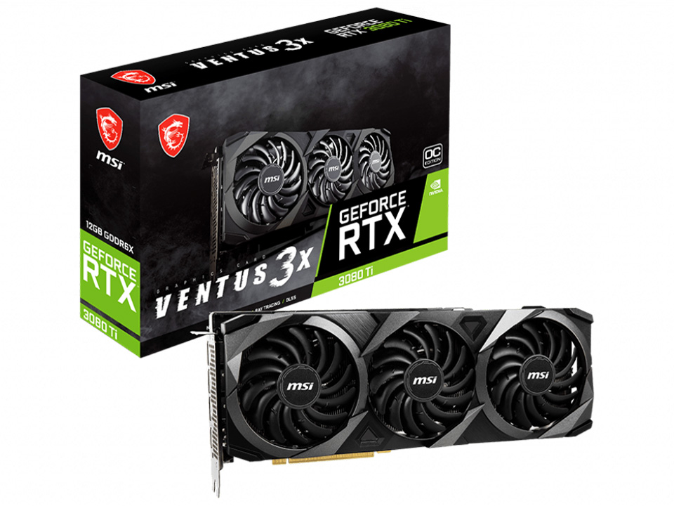 GeForce RTX 3080 Ti VENTUS 3X 12G OC [PCIExp 12GB] �̐��i�摜