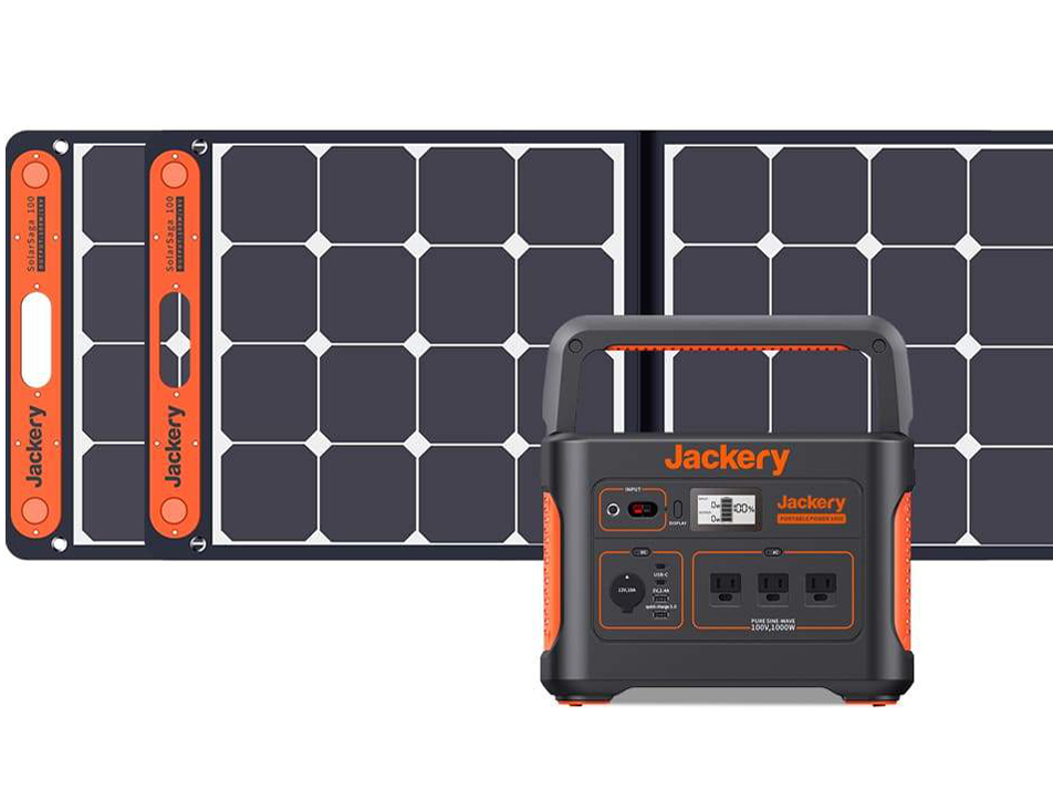 Jackery �|�[�^�u���d�� 1000+SolarSaga 100×2 �̐��i�摜