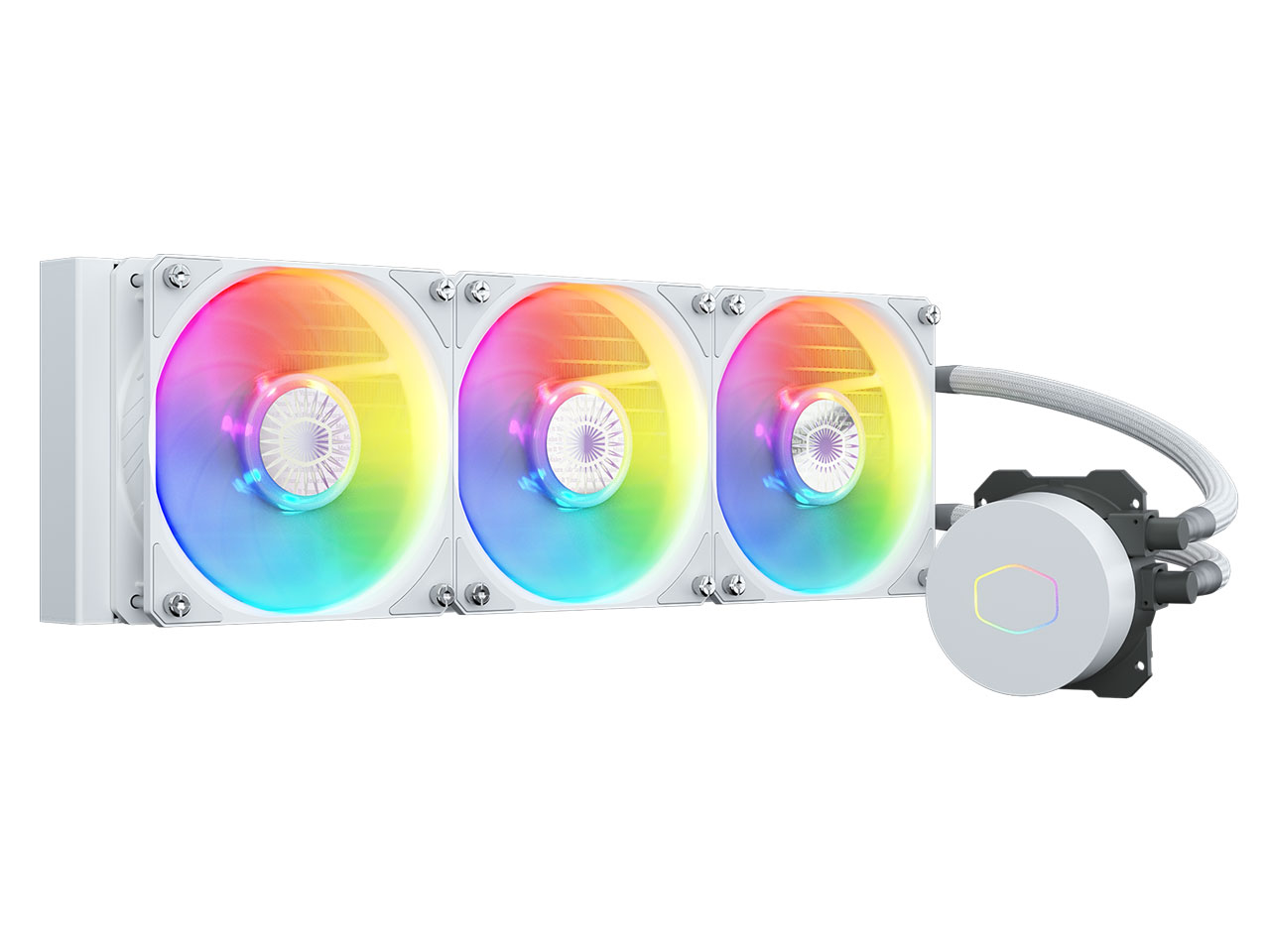 MasterLiquid ML360L V2 ARGB White Edition MLW-D36M-A18PW-RW [�z���C�g] �̐��i�摜